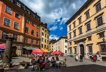 espace ouvert - City Square, Gamla Stan (Old Town), Stockholm, Sweden Photographie de stock - Rights-Managed, Code: 700-07783814