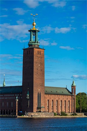 simsearch:700-07783816,k - Stockholm City Hall, Stockholm, Sweden Foto de stock - Con derechos protegidos, Código: 700-07783844