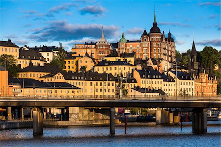 stockholm not people - Bridge and Cityscape, Stockholm, Svealand, Sweden Stock Photo - Rights-Managed, Code: 700-07783905