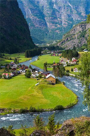 Scenic view from the Flam Railway, Flam, Norway Stock Photo - Rights-Managed, Code: 700-07797768