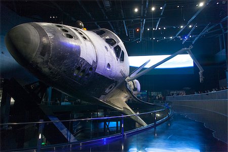 Spaceship on display at Kennedy Space Center, Cape Canaveral, Florida, USA Photographie de stock - Rights-Managed, Code: 700-07802589