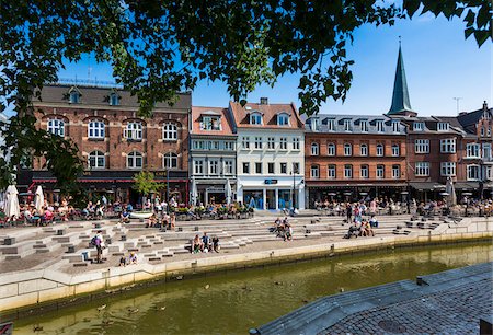 danemark - The Canal zone (Aboulevarden), Aarhus, Denmark Photographie de stock - Rights-Managed, Code: 700-07802630
