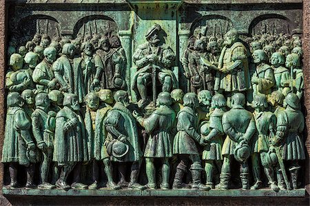 Close-up of Reformation Monument, Bispetorv, Copenhagen, Denmark Foto de stock - Con derechos protegidos, Código: 700-07802654