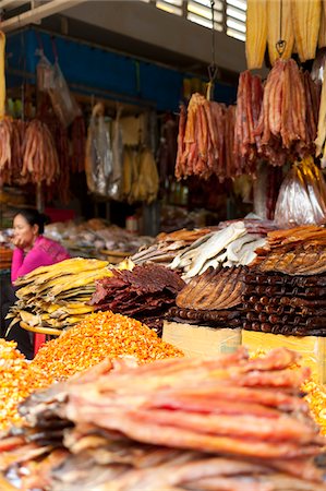 fishmonger female - Dried fish, Food market, Phnom Penh, Cambodia, Indochina, Southeast Asia, Asia Stock Photo - Rights-Managed, Code: 700-07803140