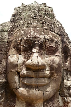 Face of Jayavarman VII, Bayon Temple, UNESCO World Heritage Site, Angkor, Siem Reap, Cambodia, Indochina, Southeast Asia, Asia Foto de stock - Direito Controlado, Número: 700-07803156