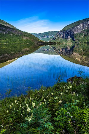 Scenic view of Granvin, Hardanger Region, Hordaland, Western Norway, Norway Photographie de stock - Rights-Managed, Code: 700-07849706