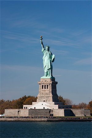 Statue of Liberty, New York City Harbor, New York City, New York, USA Foto de stock - Con derechos protegidos, Código: 700-07840766