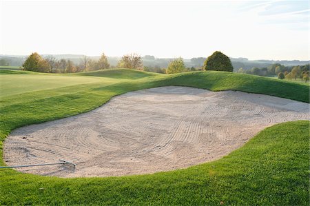 simsearch:700-07942504,k - Sand Trap on Golf Course in Autumn, Bavaria, Germany Stockbilder - Lizenzpflichtiges, Bildnummer: 700-07944981