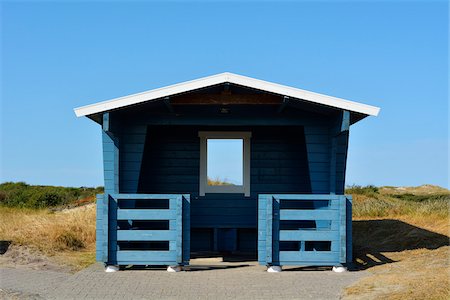 east frisia - Protection Hut on Cycleway, Norderney, East Frisia Island, North Sea, Lower Saxony, Germany Photographie de stock - Rights-Managed, Code: 700-07945025