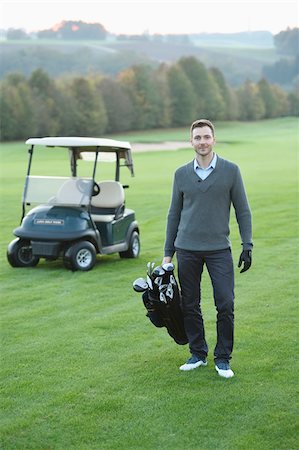 Man Playing Golf on Golf Course in Autumn, Bavaria, Germany Stock Photo - Rights-Managed, Code: 700-07942510