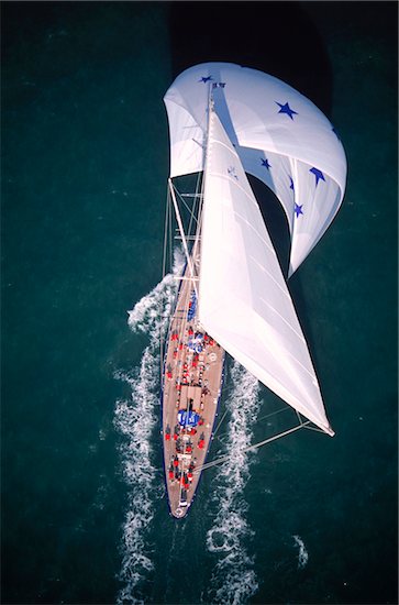 Endeavour (JK4) Sails Downwind during America's Cup Jubilee 2001, Cowes, Isle of Wight, England Stock Photo - Premium Rights-Managed, Artist: Michael Eudenbach, Image code: 700-07965846