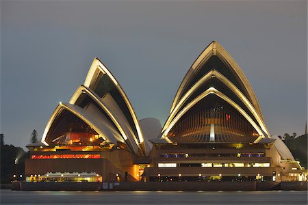 sydney landmark - Sydney Opera House at Dusk, Sydney, New South Wales, Australia Stock Photo - Rights-Managed, Code: 700-08026015