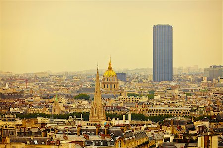 View from top of Arc de Triomphe, Paris, France Stock Photo - Rights-Managed, Code: 700-08059882