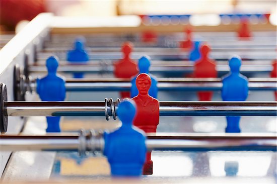 Close-up of Table Soccer Figures Stock Photo - Premium Rights-Managed, Artist: Peter Reali, Image code: 700-08083001