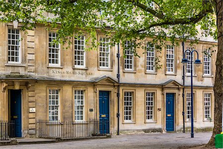 Buildings and street, Bath, Somerset, England, United Kingdom Foto de stock - Con derechos protegidos, Código: 700-08145875