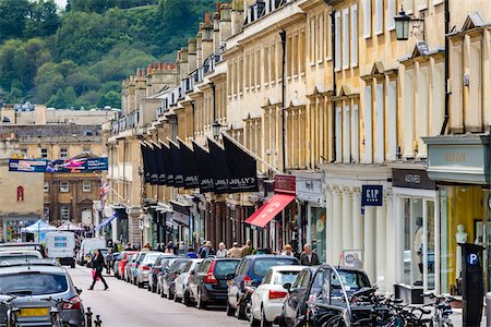 somerset - Street scene, Bath, Somerset, England, United Kingdom Foto de stock - Con derechos protegidos, Código: 700-08145878