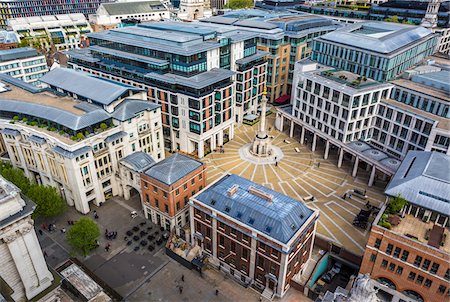 View from St Paul's Cathedral, London, England, United Kingdom Stock Photo - Rights-Managed, Code: 700-08145952