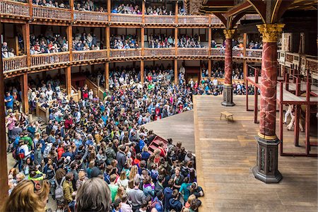 entertainment theatre - Shakespeare's Globe Theatre, London, England, United Kingdom Photographie de stock - Rights-Managed, Code: 700-08145953