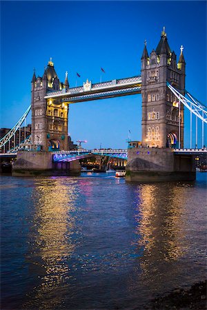 Tower Bridge at Dusk, London, England, United Kingdom Stock Photo - Rights-Managed, Code: 700-08146105