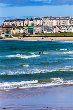 Beach at Portrush, County Antrim, Northern Ireland, United Kingdom Photographie de stock - Rights-Managed, Code: 700-08146149