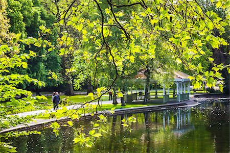 pond garden - Kiosk at St Stephen's Green, Dublin, Leinster, Ireland Stock Photo - Rights-Managed, Code: 700-08146279