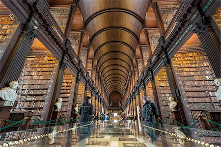 Trinity College Library, Dublin, Leinster, Ireland Stock Photo - Rights-Managed, Code: 700-08146302