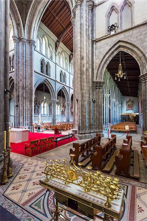 Interior of St Mary's Cathedral, Kilkenny, County Kilkenny, Ireland Foto de stock - Con derechos protegidos, Código: 700-08146329