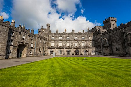 stone and garden - Kilkenny Castle, Kilkenny, Kilkenny County, Ireland Stock Photo - Rights-Managed, Code: 700-08146322