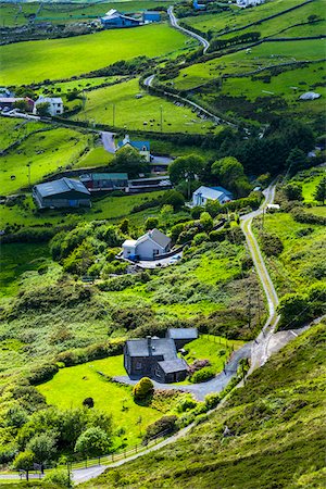 Scenic view of Caherdaniel, along the Ring of Kerry, County Kerry, Ireland Stockbilder - Lizenzpflichtiges, Bildnummer: 700-08146382