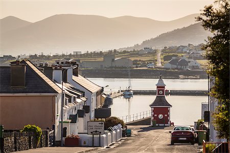 pastel water not people - Road to car ferry, Knightstown, Valentia Island along the Skellig Coast on the Ring of Kerry, County Kerry, Ireland Stock Photo - Rights-Managed, Code: 700-08146414