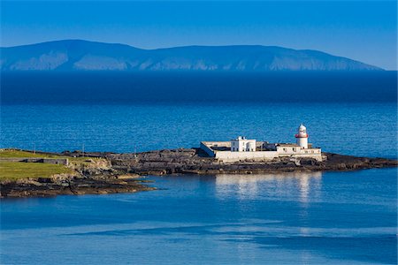 summer light - Cromwell Point Lighthouse, Valentia Island, along the Skellig Coast on the Ring of Kerry, County Kerry, Ireland Stock Photo - Rights-Managed, Code: 700-08146420