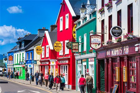 Quay Street, Dingle, Dingle Peninsula, County Kerry, Ireland Foto de stock - Con derechos protegidos, Código: 700-08146440