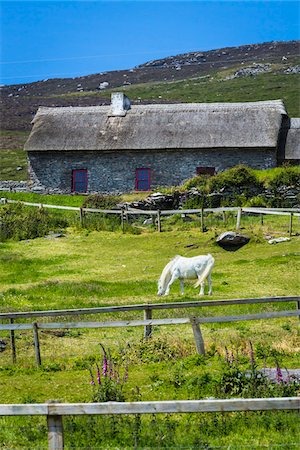 Famine Cottages, Slea Head Drive, Dingle Peninsula, County Kerry, Ireland Stock Photo - Rights-Managed, Code: 700-08146442