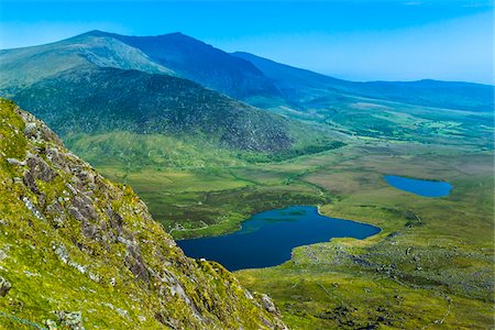 simsearch:6119-09134916,k - Scenic overview, Conor Pass, Dingle Peninsula, County Kerry, Ireland Stock Photo - Rights-Managed, Code: 700-08146457