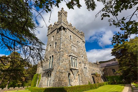 Glenveagh Castle, Glenveagh National Park, County Donegal, Ireland Stock Photo - Rights-Managed, Code: 700-08146486