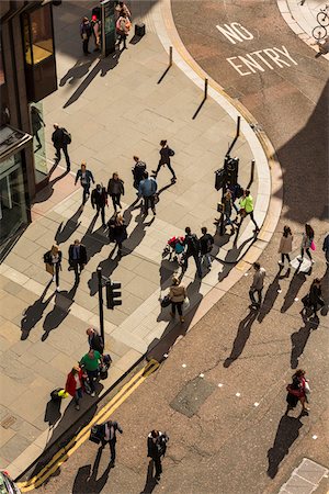 elevated view crowd - High Angle View of George Street, Glasgow, Scotland, United Kingdom Stock Photo - Rights-Managed, Code: 700-08167203