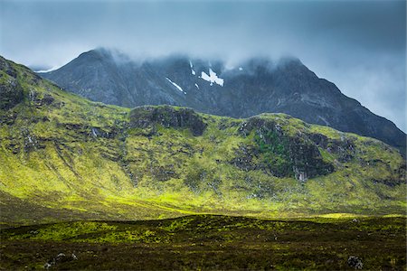 Scottish Highlands near Glencoe, Scotland, United Kingdom Fotografie stock - Rights-Managed, Codice: 700-08167230