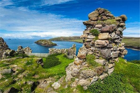 ruine - Duntulm Castle, Duntulm, Trotternish, Isle of Skye, Scotland, United Kingdom Photographie de stock - Rights-Managed, Code: 700-08167284