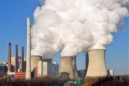 Coal Fired Power Station Neurath, Grevenbroich, North Rhine-Westphalia, Germany Fotografie stock - Rights-Managed, Codice: 700-08171821