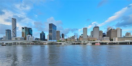 Skyline with Brisbane River, Brisbane, Queensland, Australia Photographie de stock - Rights-Managed, Code: 700-08274338
