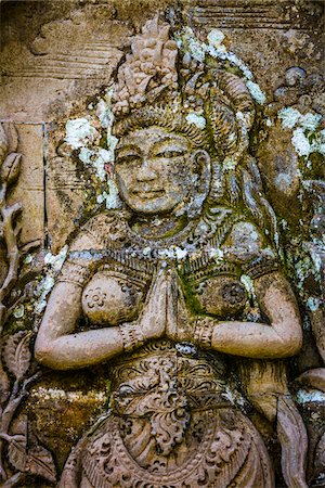 Close-up of sculpture, Pura Luhur Batukaru Temple, Gunung Batukaru, Bali, Indonesia Photographie de stock - Rights-Managed, Code: 700-08385831