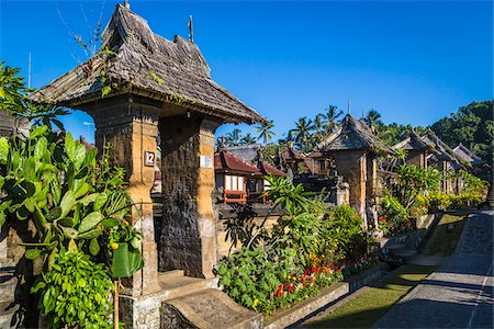 penglipuran - Penglipuran a traditional Balinese Village, Bangli, Bali, Indonesia Stockbilder - Lizenzpflichtiges, Bildnummer: 700-08385962