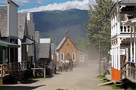 Barkerville Historic Town in British Columbia, Canada Foto de stock - Con derechos protegidos, Código: 700-08683759