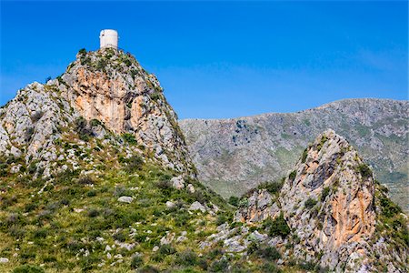 round tower - Scopello, Sicily, Italy Stock Photo - Rights-Managed, Code: 700-08701945