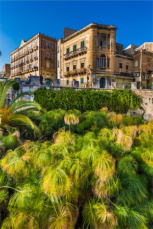 province of syracuse - Fonte Arethuse on Ortygia in Syracuse, Sicily, Italy Photographie de stock - Rights-Managed, Code: 700-08723225