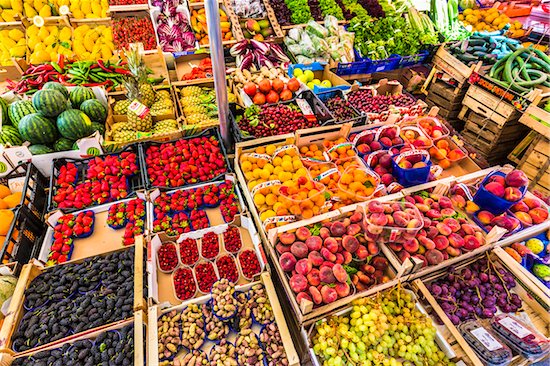 Produce for Sale at Ortygia Market, Syracuse, Sicily, Italy Stock Photo - Premium Rights-Managed, Artist: R. Ian Lloyd, Image code: 700-08723268