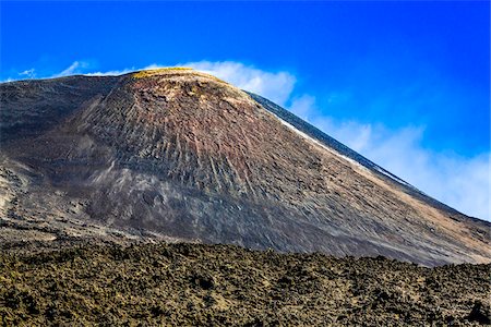 View of Mount Etna, Sicily, Italy Stockbilder - Lizenzpflichtiges, Bildnummer: 700-08723336