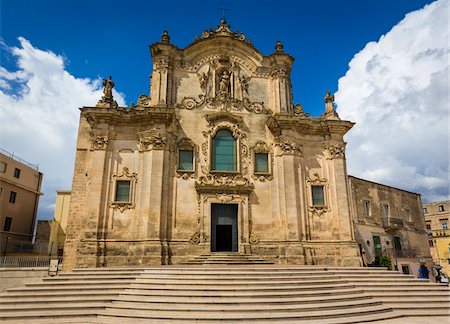 sassi di matera - Church of San Francesco d'Assisi, Matera, Basilicata, Italy Foto de stock - Con derechos protegidos, Código: 700-08737491