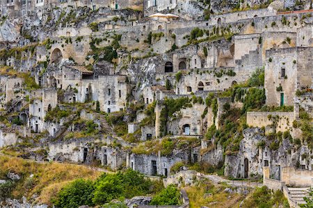 Sassi Cave Dwellings in Matera, Basilicata, Italy Stock Photo - Rights-Managed, Code: 700-08737510