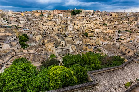 path wide angle - Overview of Matera, Basilicata, Italy Stock Photo - Rights-Managed, Code: 700-08737524